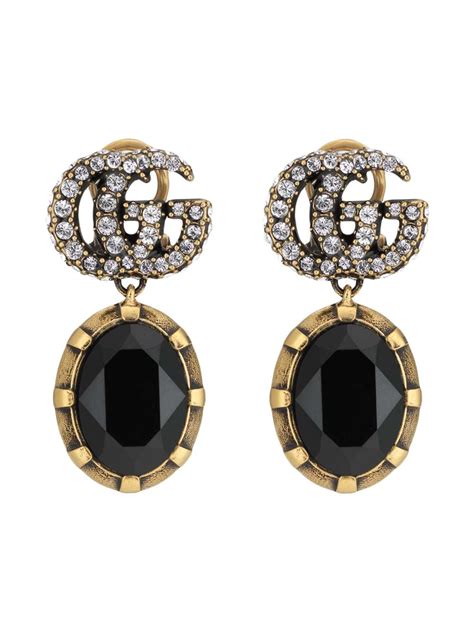 gucci crystal earrings|authentic gucci earrings.